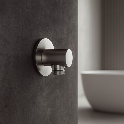 Conector de pared inox acero 316L resistente a corrosión para ducha flexible