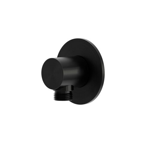 Conector muro para ducha flexible color negro material resistente y duradero