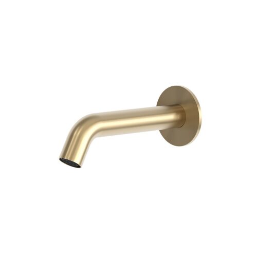 Beccuccio de pared para lavandino en acero inox color oro resistente a corrosión