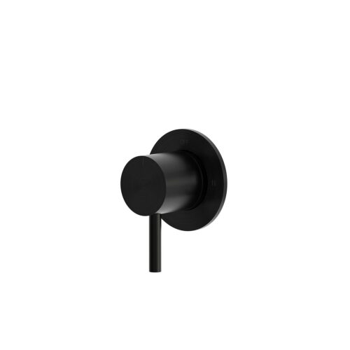 Mando desviador mural monomando negro de acero inoxidable 316L