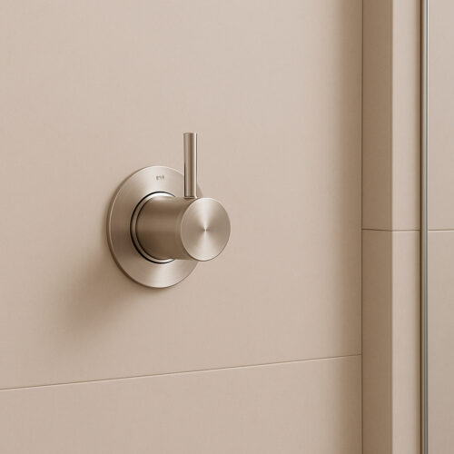 Desviador de agua inox satinato 316L para instalación en pared moderno