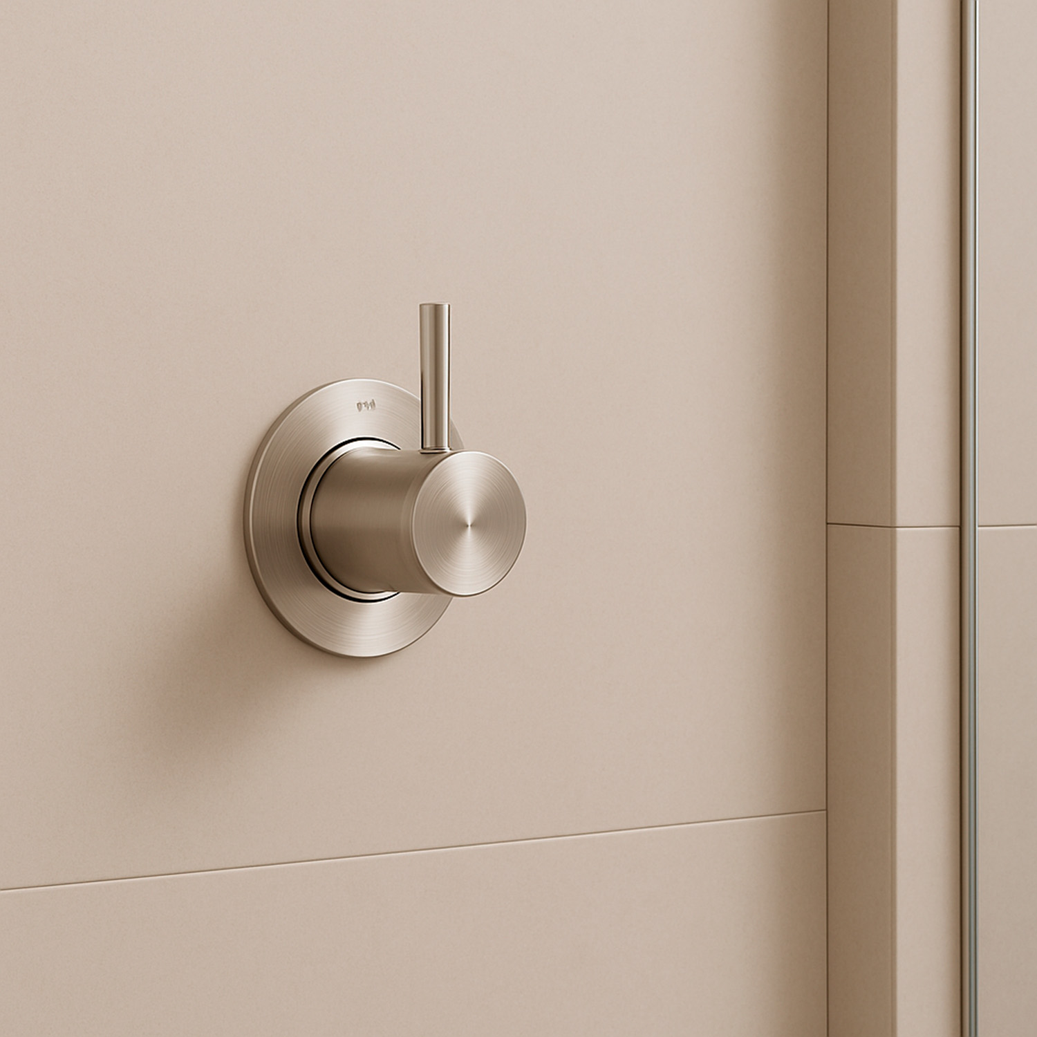 Desviador de agua inox satinato 316L para instalación en pared moderno