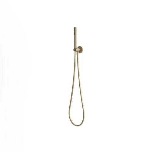 Kit de ducha de pared con doccino y tubo flexible oro acero inox 316L