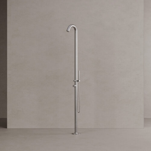 Ducha Exterior Curva De Acero Inoxidable 316 Sined Alghero Inox