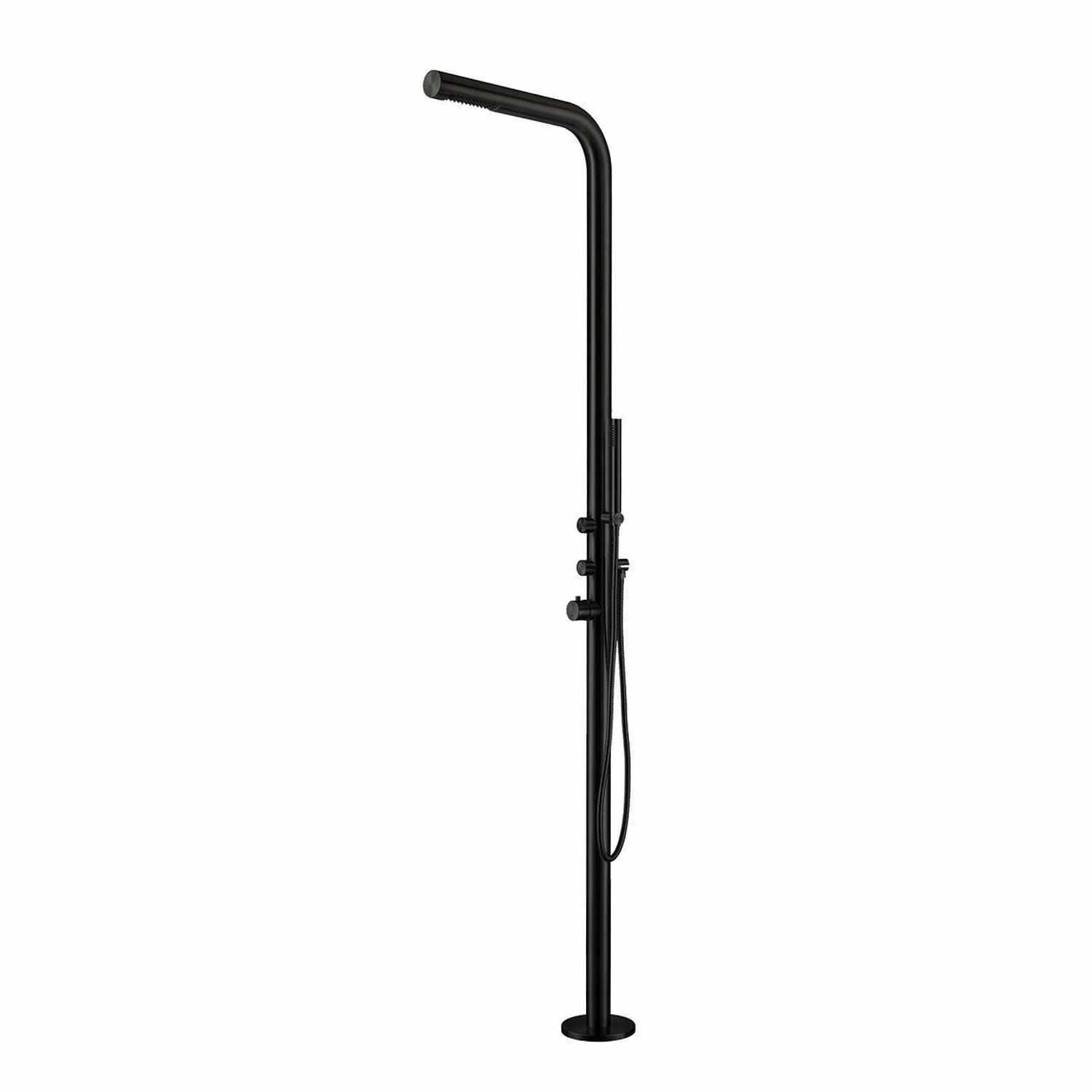 Ducha De Piscina Acero Inoxidable Negro 136l Budoni Nera Sined - Imagen 2