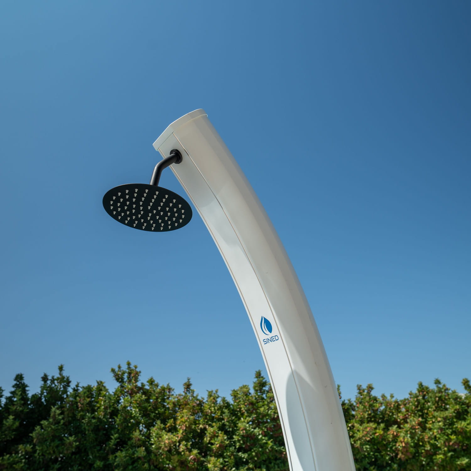 Ducha Solar Exterior De Aluminio Blanco Sined Doccia Dafne Bianca - Imagen 5