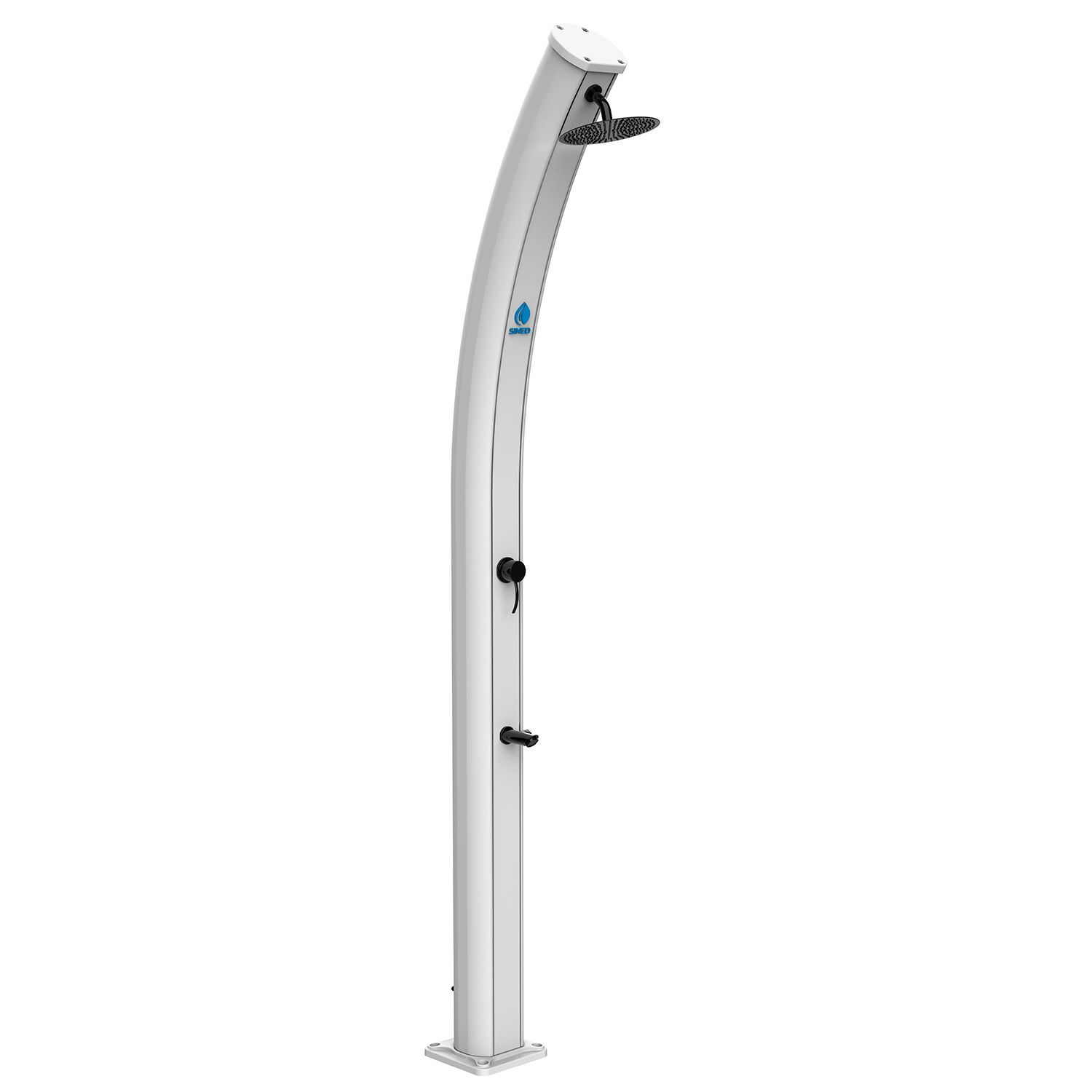 Ducha Solar Exterior De Aluminio Blanco Sined Doccia Dafne Bianca - Imagen 2