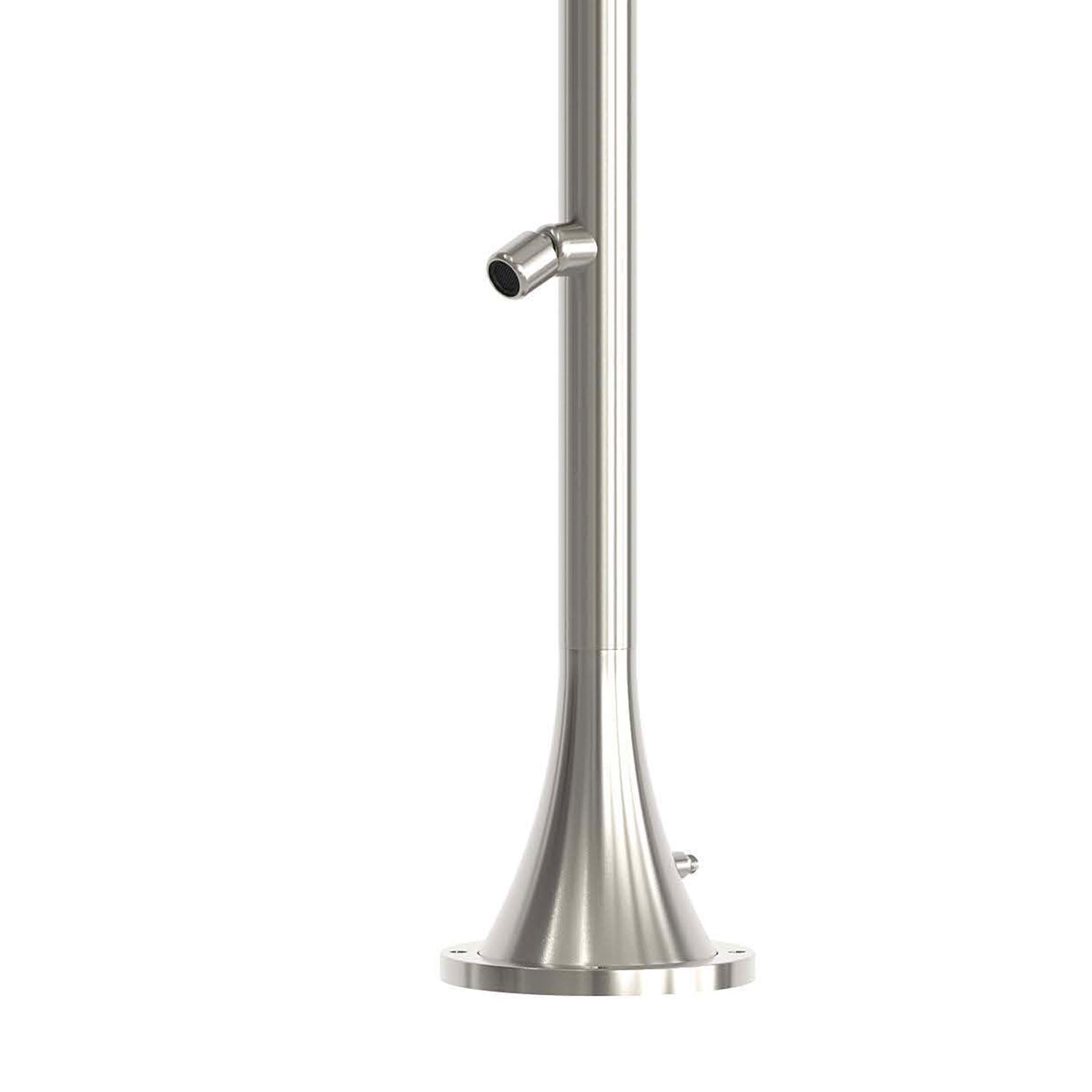 Ducha de Acero Inox 316L Satinado Doble Botón y Temporizada para Exterior - Imagen 4