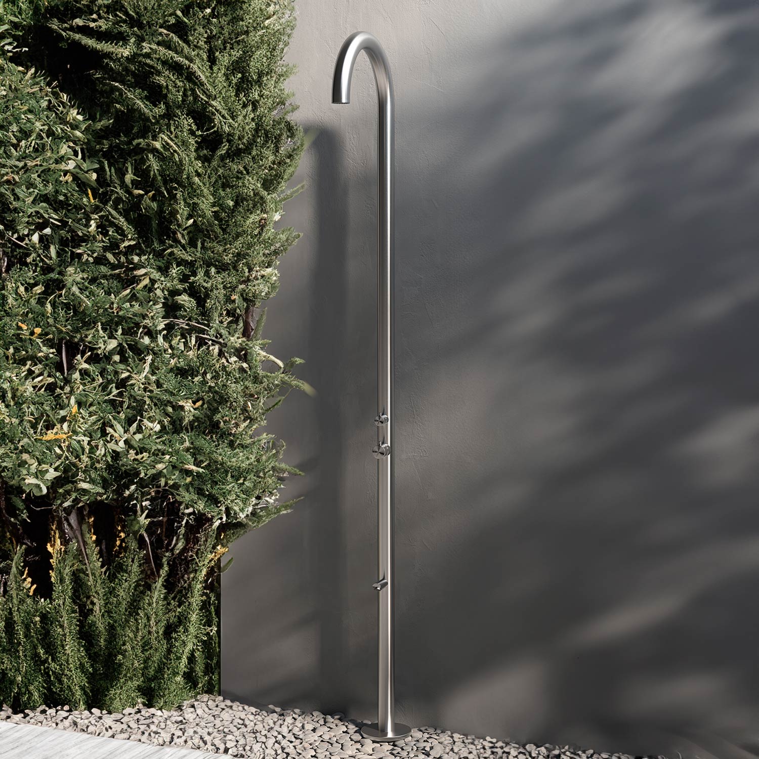 Ducha de exterior Sined Olbia Inox 316L Agua Caliente y Fría