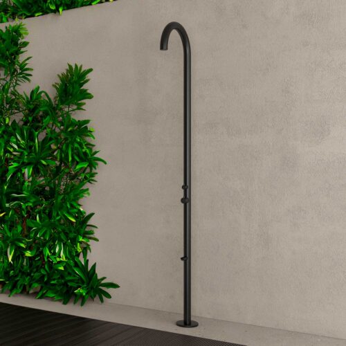 Ducha Exterior De Agua Fría y Caliente Sined Ducha Quartu Olbia Negro