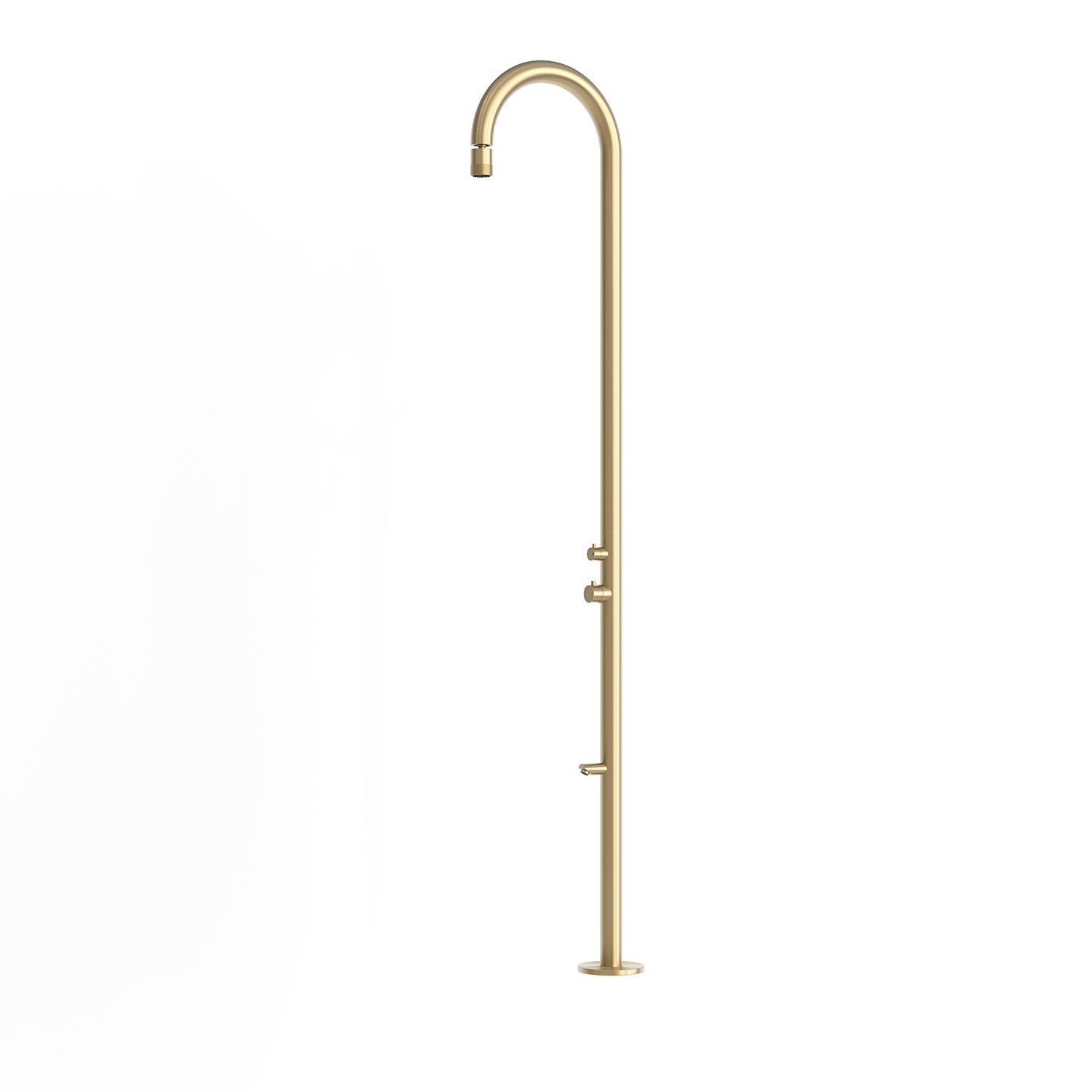 Ducha náutica en acero inox 316L oro con diseno elegante y cabezal ajustable - Imagen 2