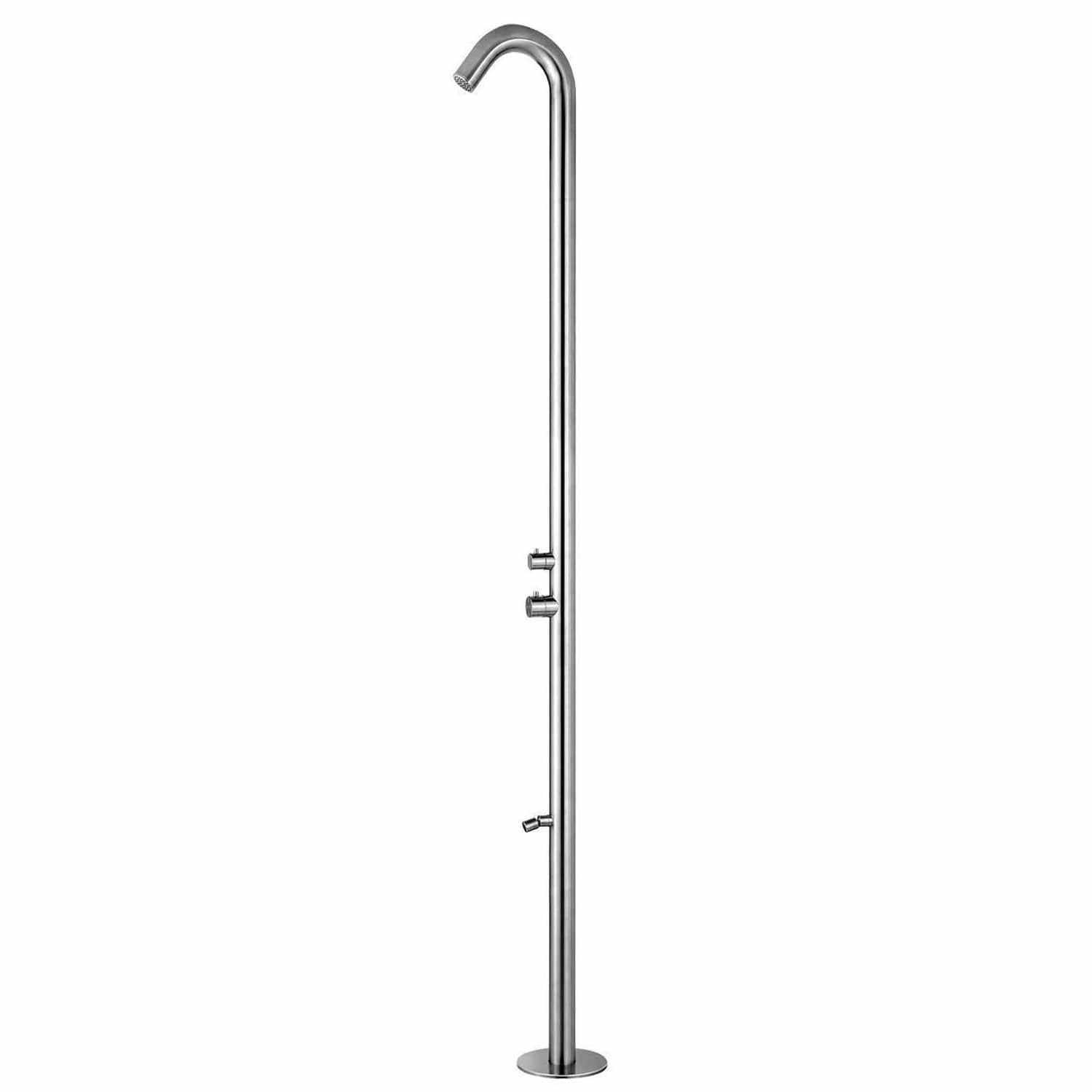 Ducha De Exterior en Acero Inoxidable 316L Sined Doccia Quartu Inox - Imagen 2