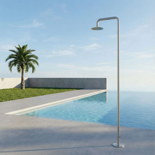 Ducha exterior inox satinado acero inoxidable AISI 316L agua fría 1-2