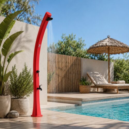 Sined ducha solar 25L 226cm PEHD antical latón lavapies funda