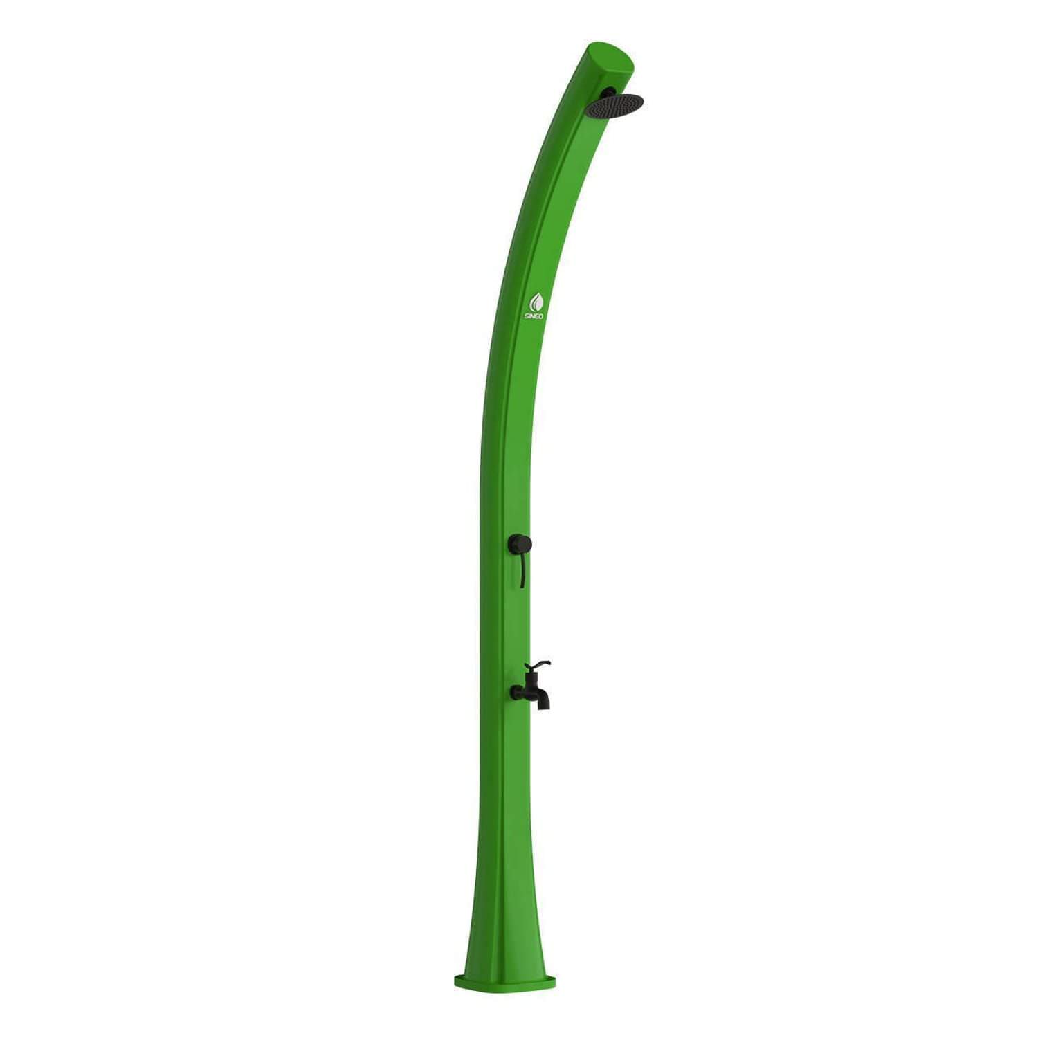 Sined ducha solar 25L 226cm PEHD latón antical lavapies funda - Imagen 2