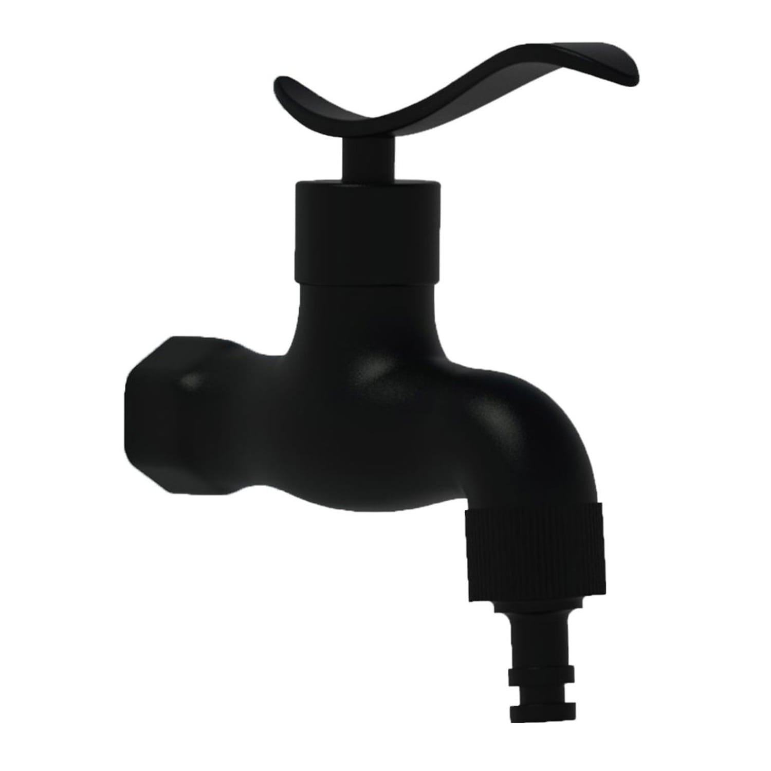 Fuente de jardín blanca de polietileno HD con grifo y rejilla de aluminio - Imagen 7