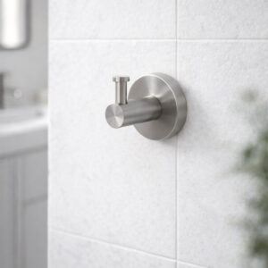 Gancho para Toallas de Pared en Acero Inoxidable 316L Satinado Resistente a Corrosión