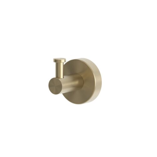 Gancho de pared para toalla individual en acero inoxidable 316L oro