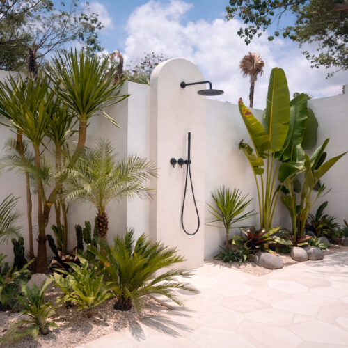 Kit de ducha empotrado pared negro acero inox 316L rociador 25 cm mezclador y desviador
