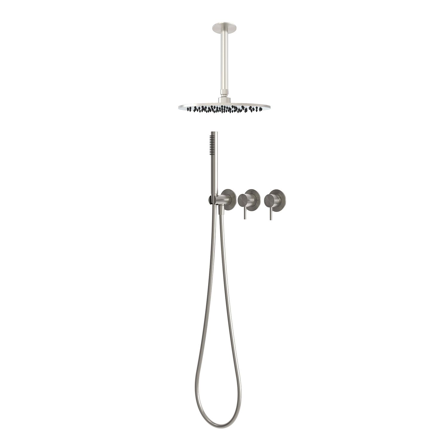 Kit de ducha de techo 30 cm agua fría acero inoxidable 316L inox