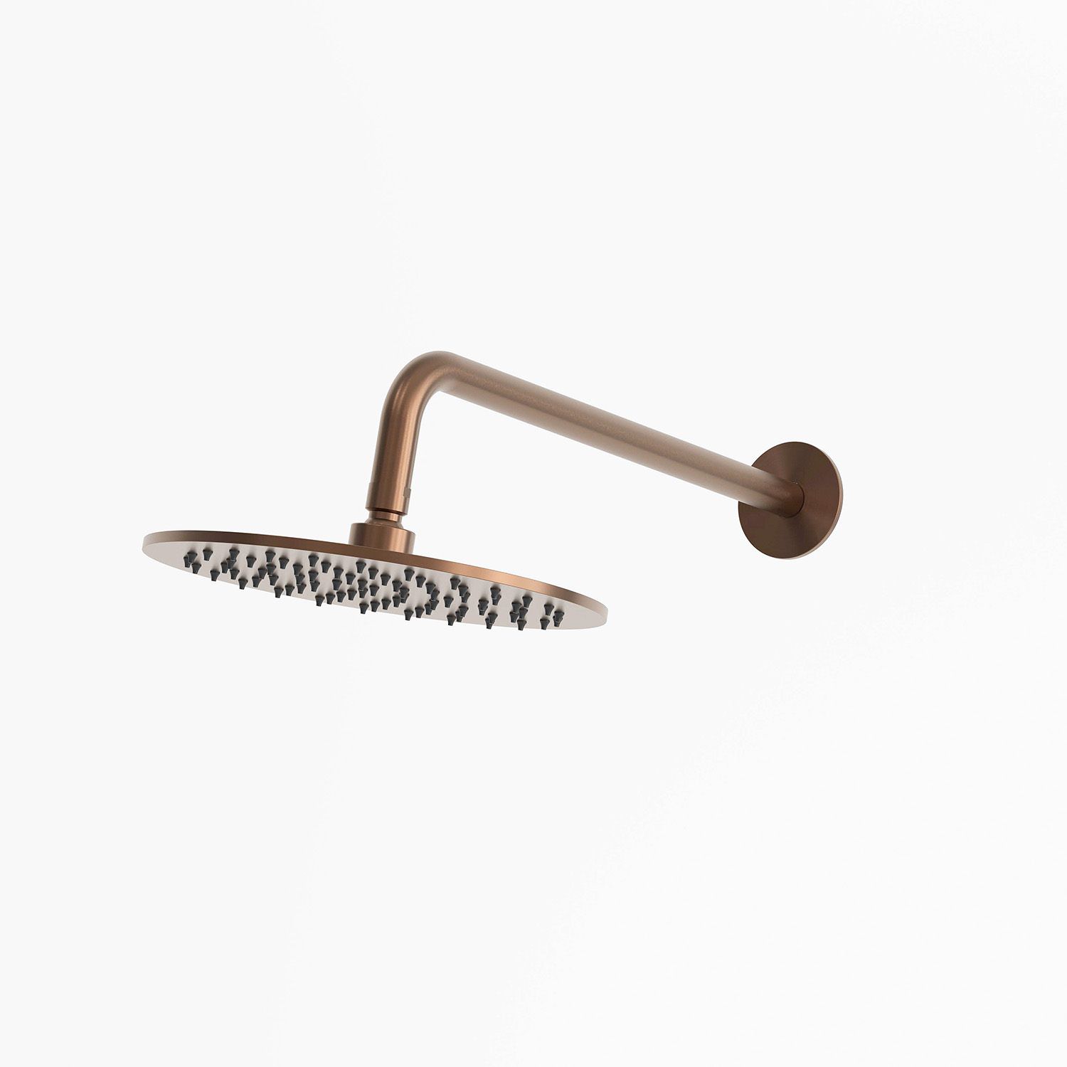 Kit de Ducha de Pared 25 cm en Acero Inoxidable 316L y Acabado Oro Rosa - Imagen 2