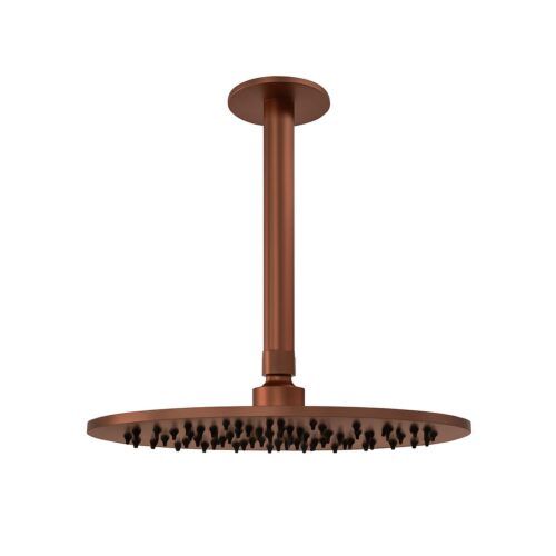 Kit Ducha Inox 25cm Acero 316L Oro Rosa PVD Diseno Moderno Resistente