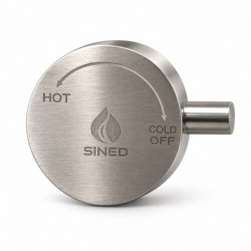 Manija de repuesto para mezclador de ducha inox 316L color inox