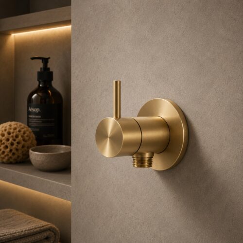 Mezclador de ducha shattaf mural oro acero inoxidable 316L