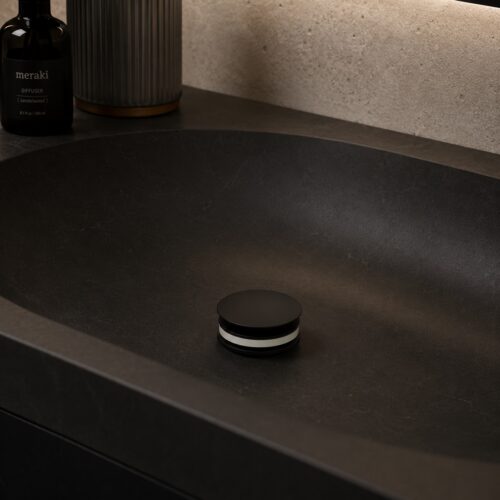 Desagüe PVD negro en acero inox 316L