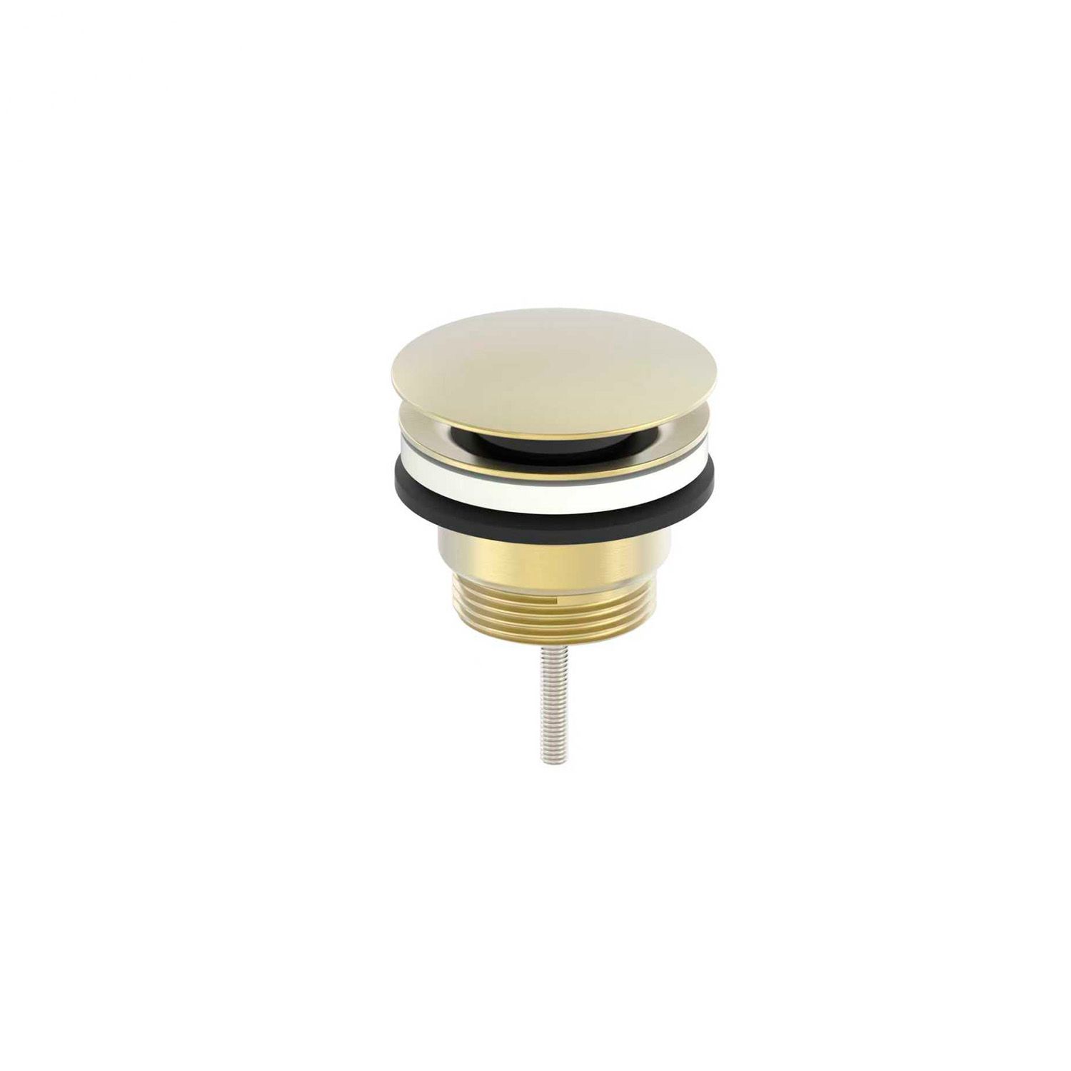 Pileta de desagüe oro rosa PVD acero inoxidable 316L cepillado - Imagen 2