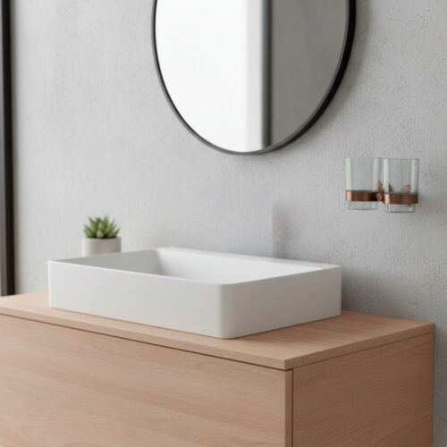 Portavasos doble de acero inoxidable 316L con acabado en oro rosa