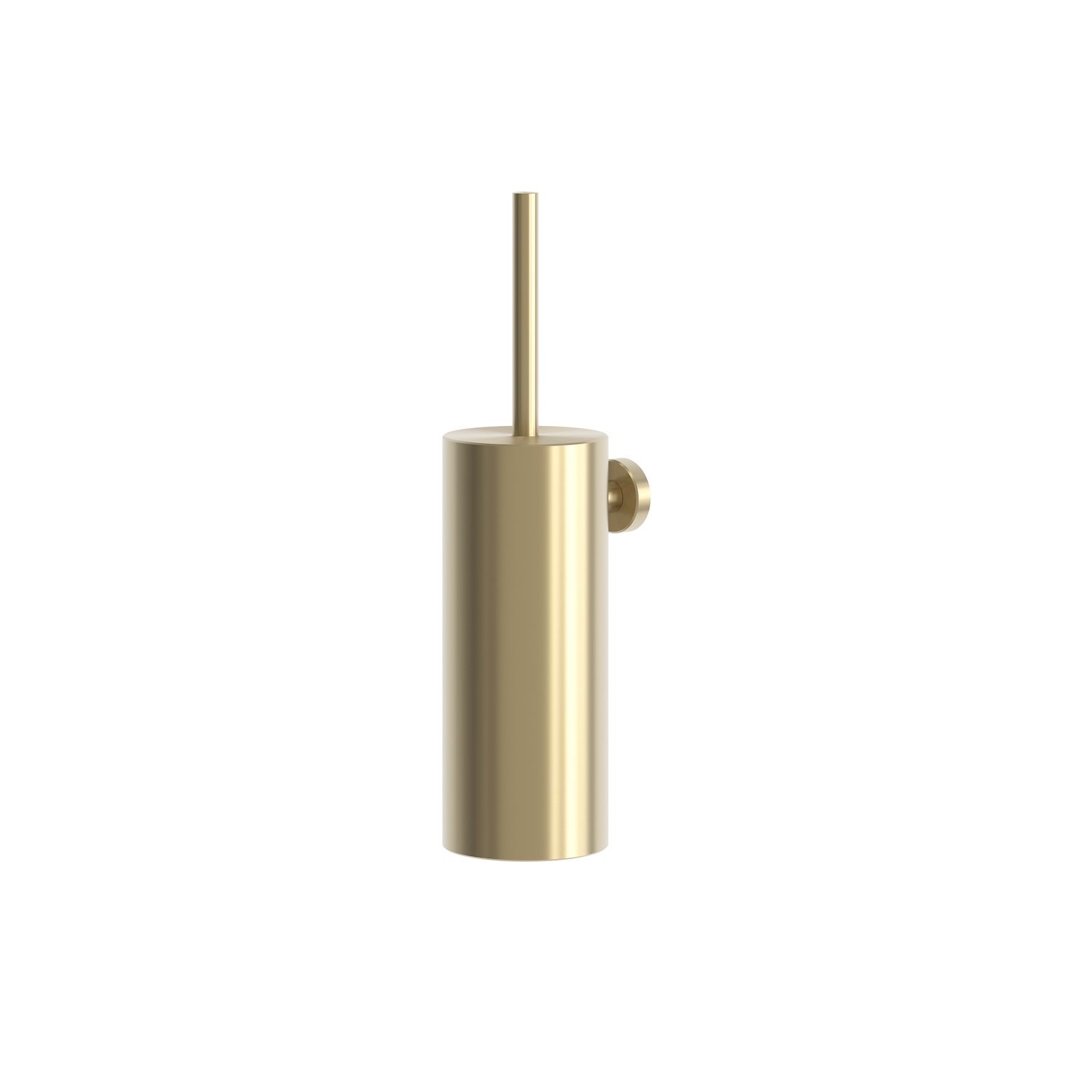 Portaescobillas de pared suspendido en acero inoxidable 316L oro rosa
