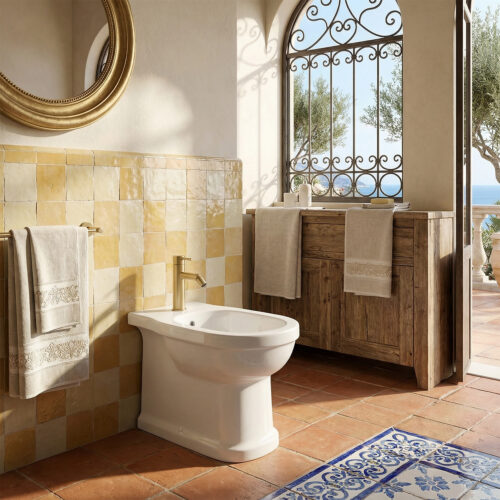 Grifería para bidet en acero inoxidable 316 color oro con alta resistencia y durabilidad
