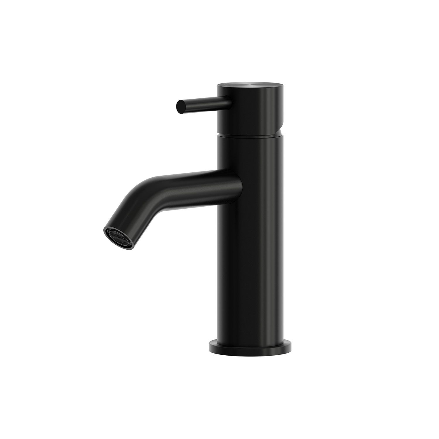 Grifo lavabo negro en acero inoxidable 316L 17 cm resistente y duradero - Imagen 2