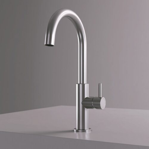 Grifo de cocina inox satinada 316L altura 32 cm diseno moderno y resistente