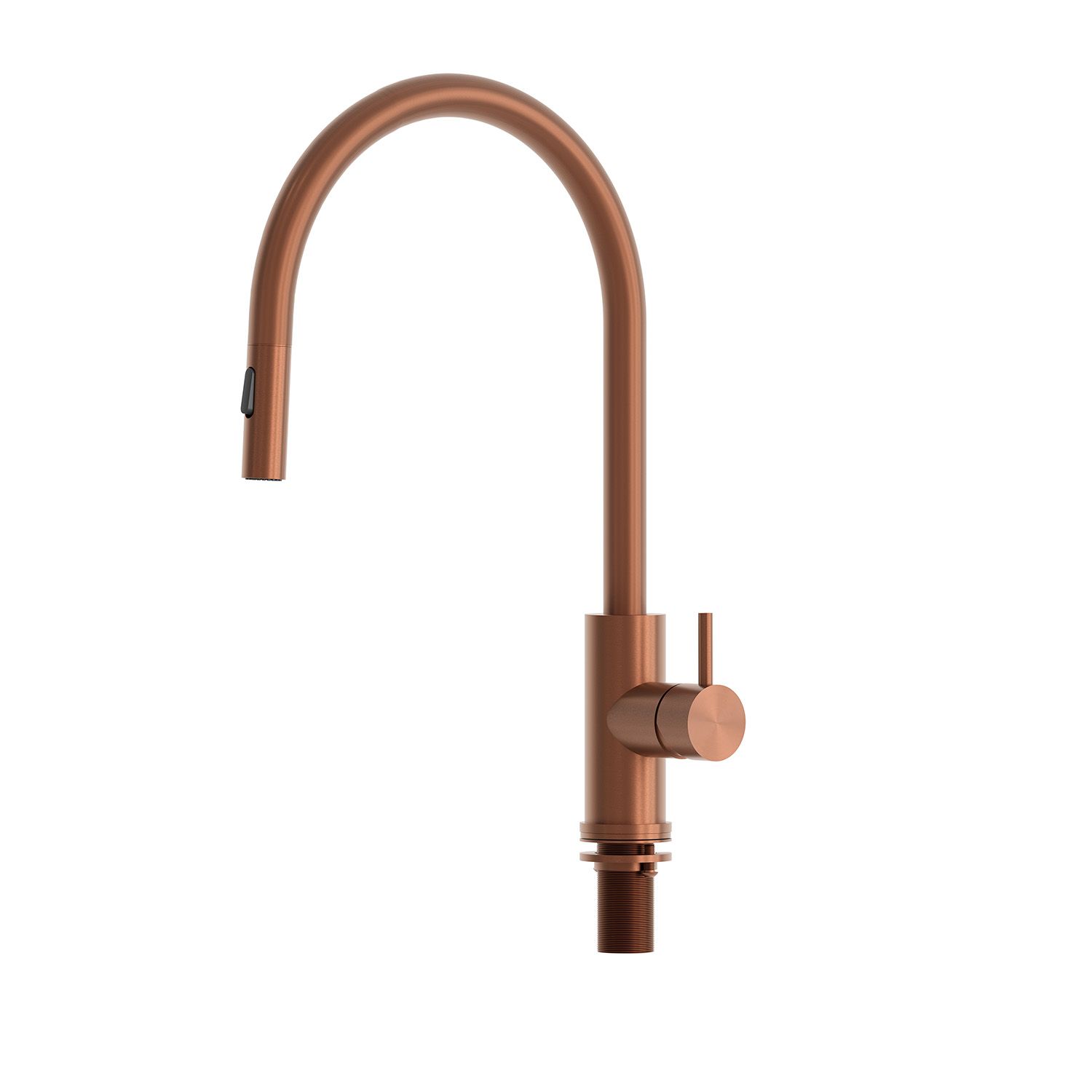 Grifo de cocina oro rosa en acero inoxidable 316L satinado anticorrosión - Imagen 2