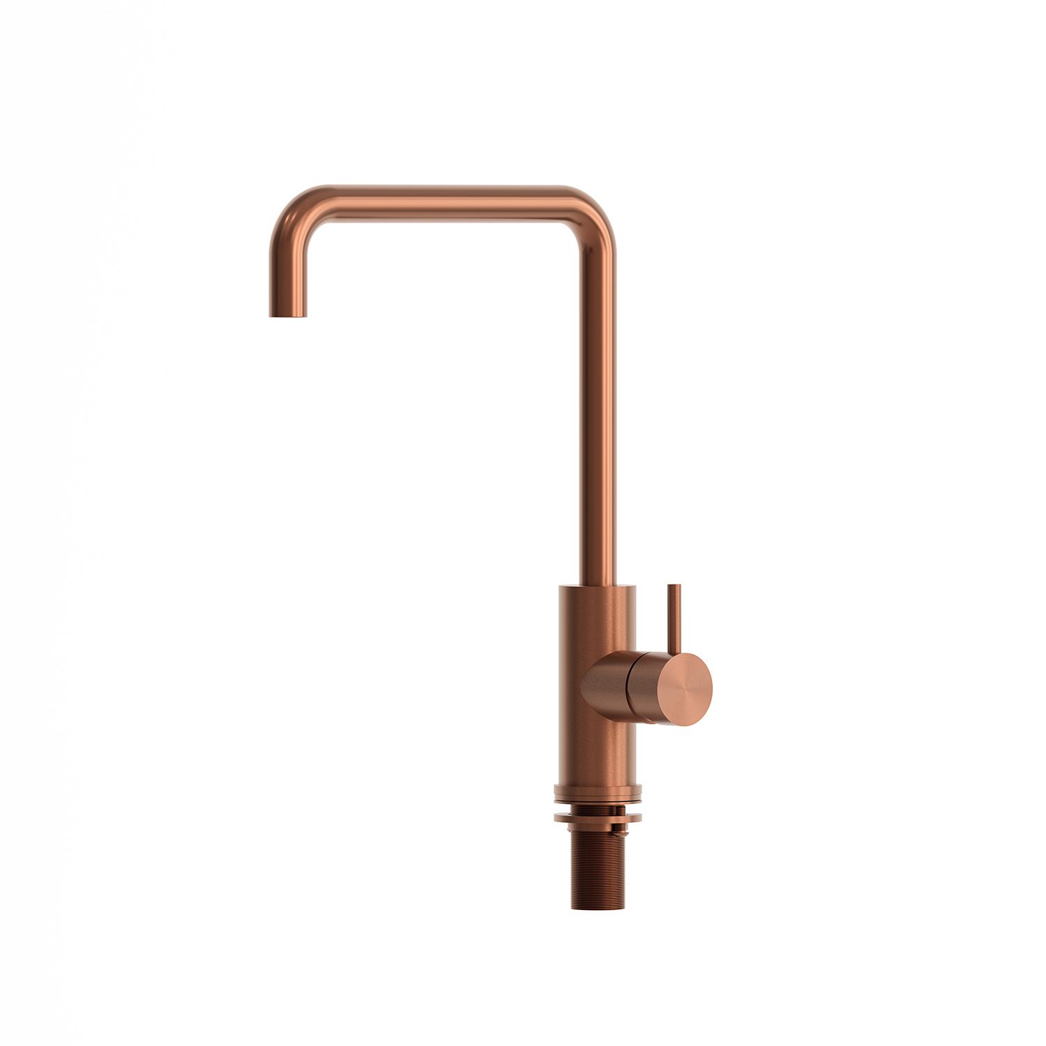 Grifo de cocina en acero inox 316L oro rosa con boquilla giratoria y ducha flexible - Imagen 2