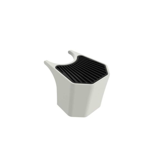 Cubo blanco de polietileno HD para fuente de jardín y uso marino