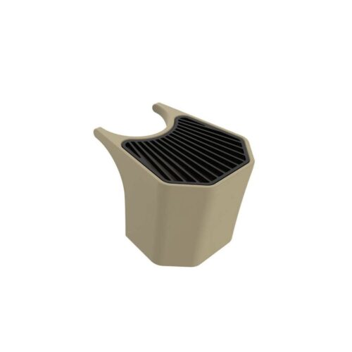 Cubeta para fuente de jardín color gris topo de polietileno HD