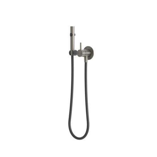 Set ducha flexible con cano verde en acero inoxidable 316L alta durabilidad y resistencia