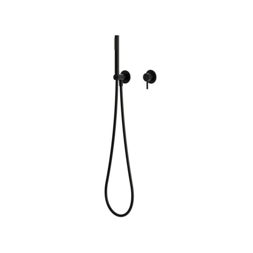 Kit doccino a muro nero gun metal in acciaio inox 316L resistente a corrosione