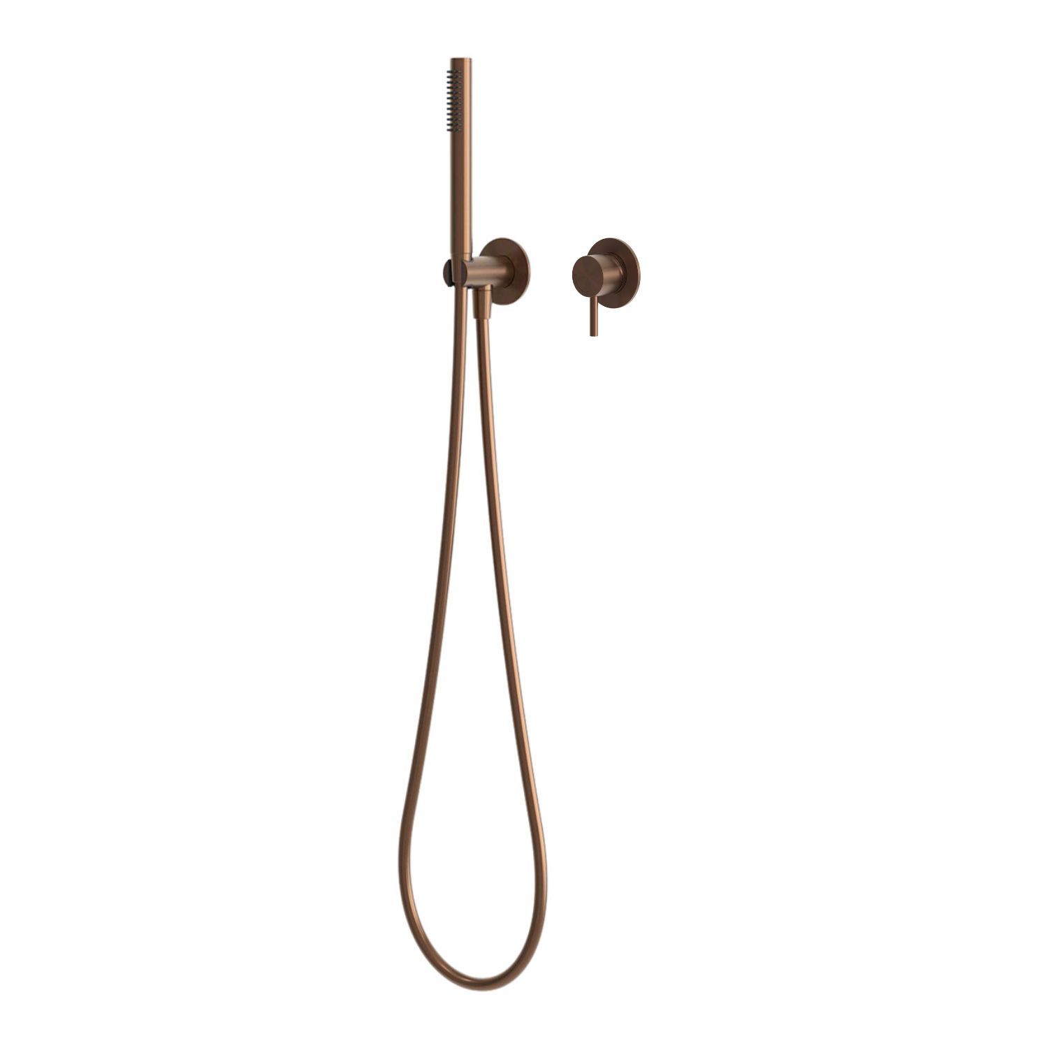 Kit de doccetta y mezclador pared acero inoxidable 316L oro rosa resistente corrosion - Imagen 2