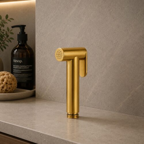 Doccetta bide oro en acero inox 316L anticorrosión construcción robusta