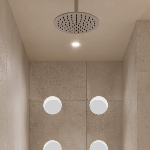 Soffione ducha redondo acero inoxidable 316L inox 30 cm para interior y exterior