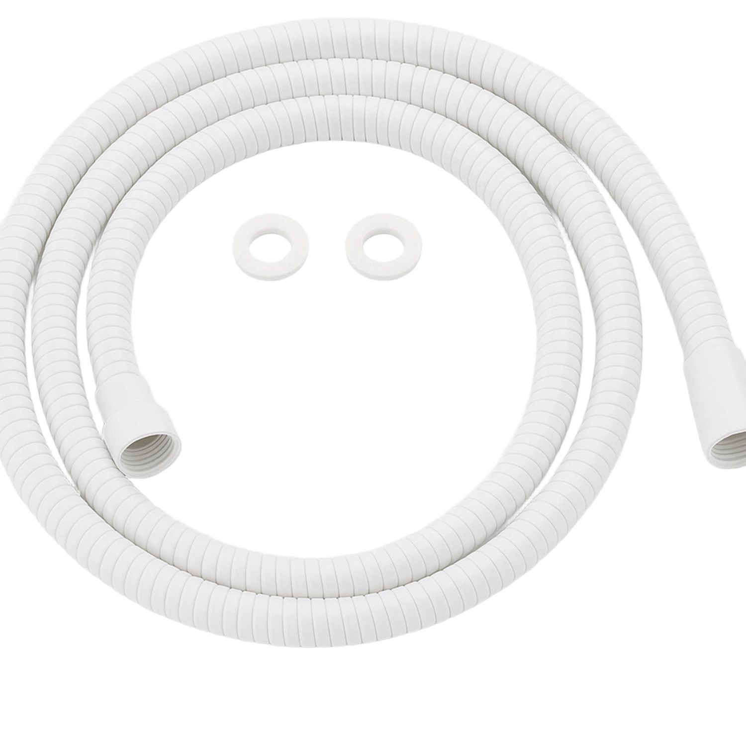 Tubo flexible blanco para ducha en acero inox 316L resistente y duradero - Imagen 2