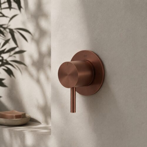 Válvula on-off para ducha levante oro rosa en acero inoxidable 316L